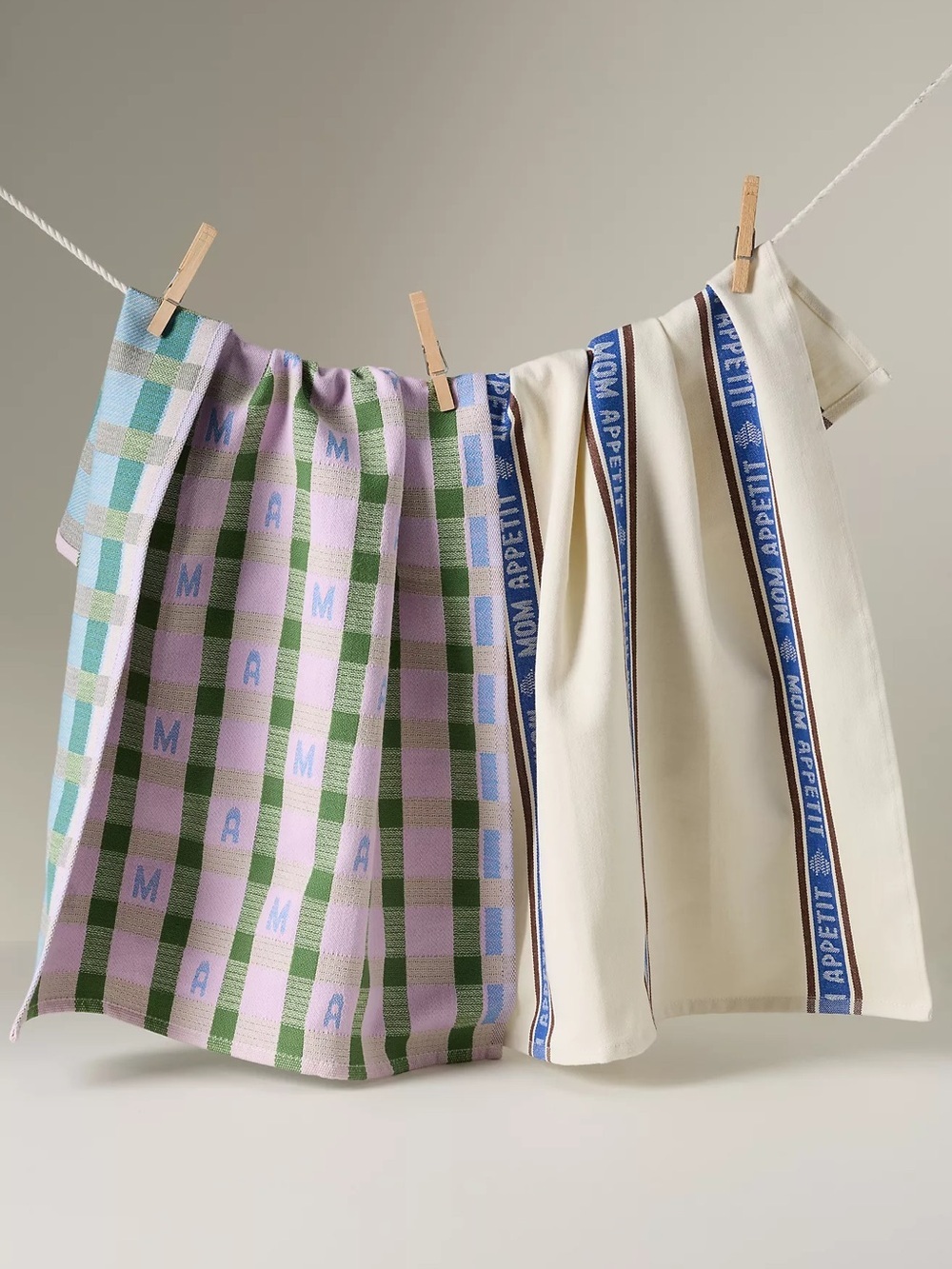 Anthropologie Margot Jacquard Dish Towel, Set of 2 New - Picture 1 of 2